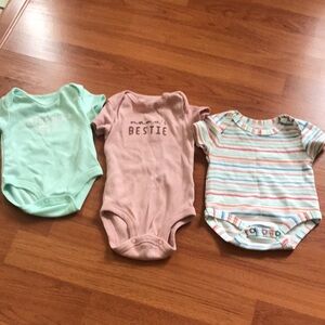 Three One-Piece Bodysuits
